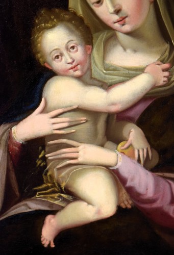 Vierge à l'Enfant  - Maître flamand du 16e siècle - Renaissance